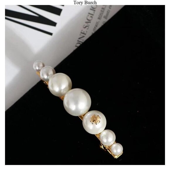 Tory Burch gold hair accessory hair clip - Picture 3 of 3